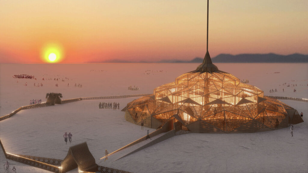 Burning Man shows the 2023 temple's design